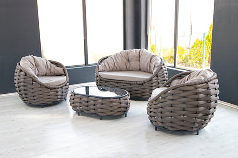 Loungeset Dawi 4-persoons